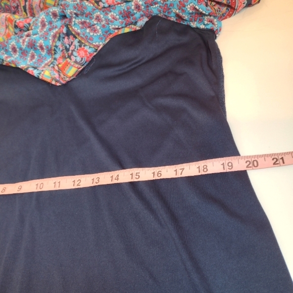 New Directions Women's Colorful Mix Print Scarf Dress Size (L) - Picture 9 of 10